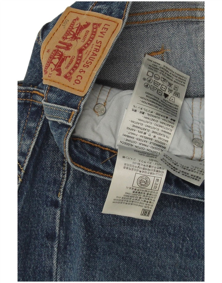 Levi's Herre 501 Straight Jeans W30 L30 Blå Bomuld