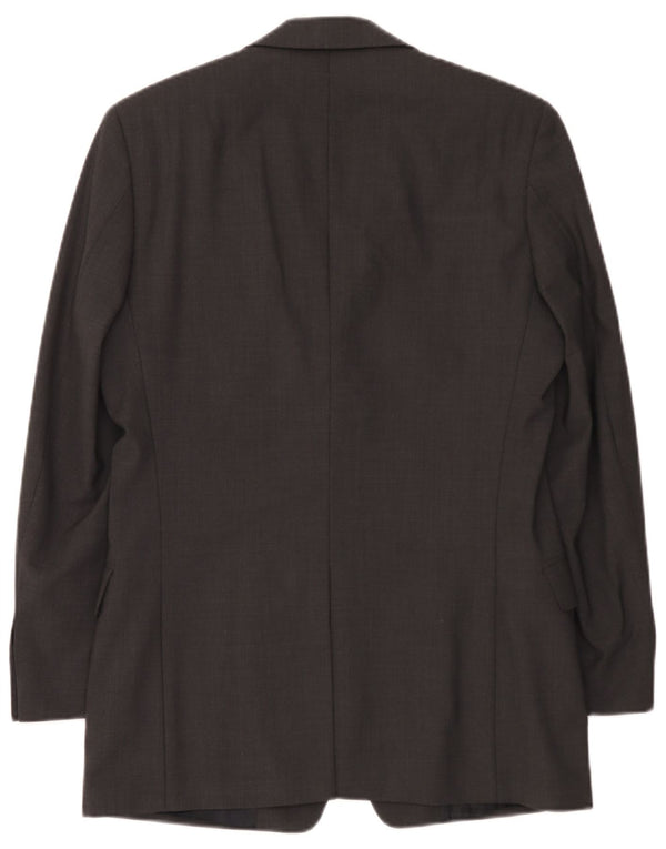 Giacca blazer da uomo a 3 bottoni Hugo Boss EU 44 XS lana vergine grigia