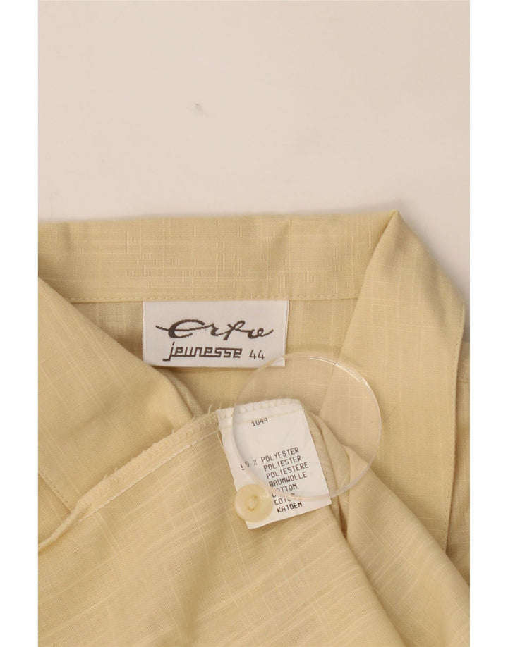 ERTO Womens Oversized Short Sleeve Shirt Blouse EU 44 XL Beige Polyester Vintage Erto and Second-Hand Erto from Messina Hembry 