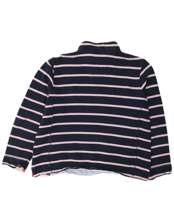 Crew Clothing Damen-Sweatshirt mit Reißverschluss, UK 18, XL, Marineblau gestreift
