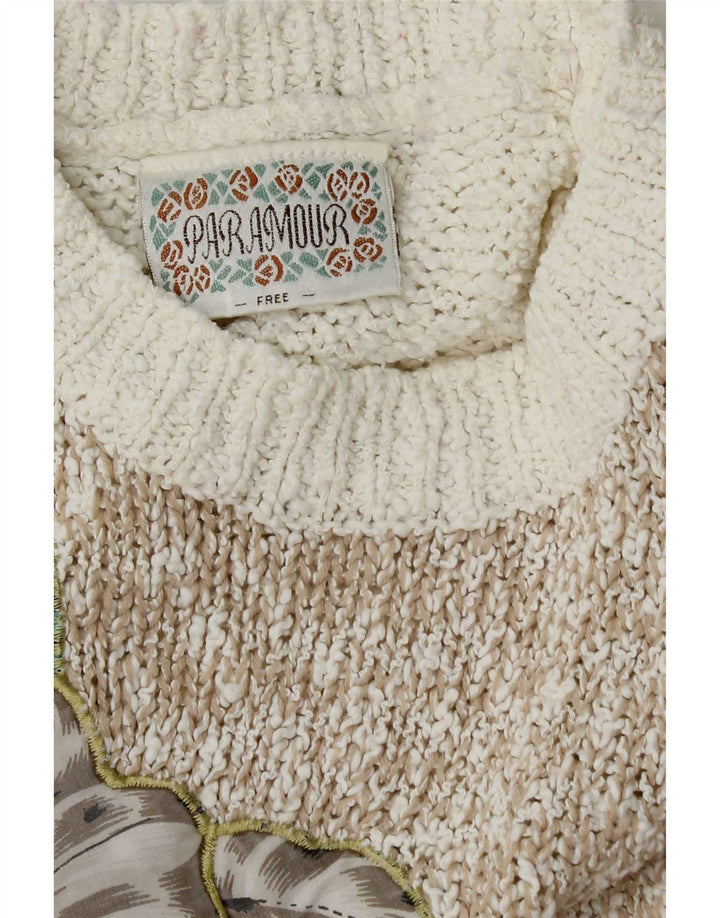 Paramour Womens Crew Neck Jumper Sweater UK 16 Large Multicolored Floral