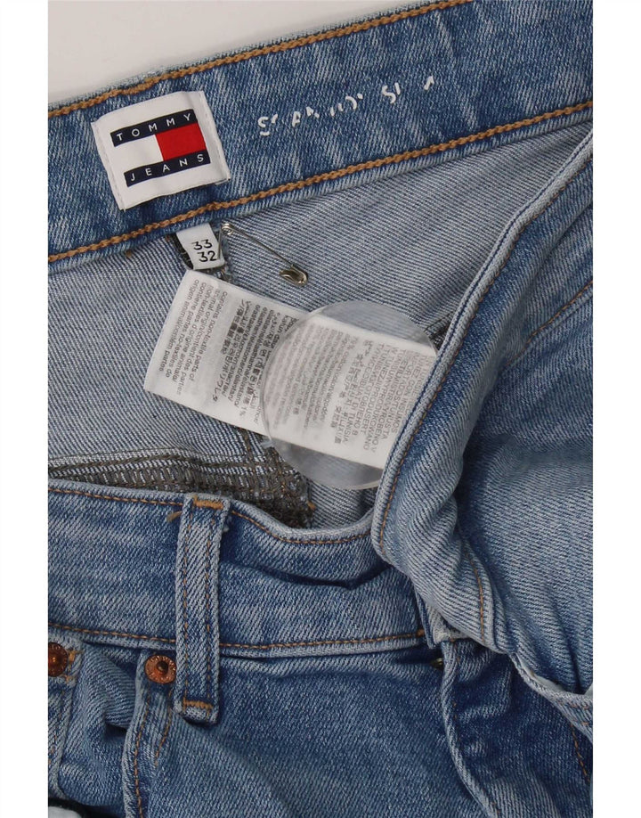 Tommy Hilfiger Mens Slim Jeans W33 L32 Blue Cotton