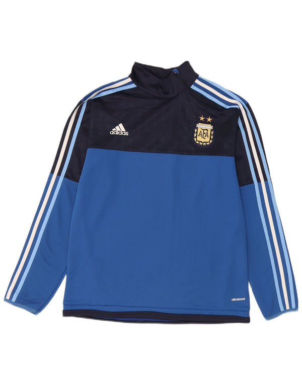 Adidas Mens Climacool Graphic Pullover Tracksuit Top Large Blue Colourblock