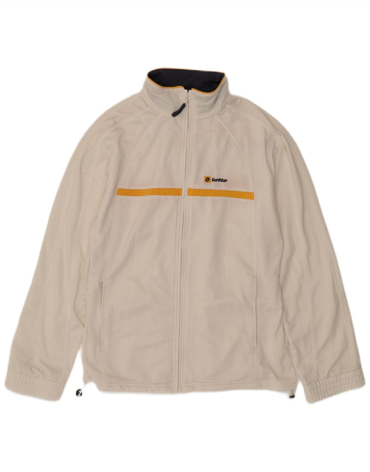 Giacca da tuta da uomo Lotto Medium Off White Sports