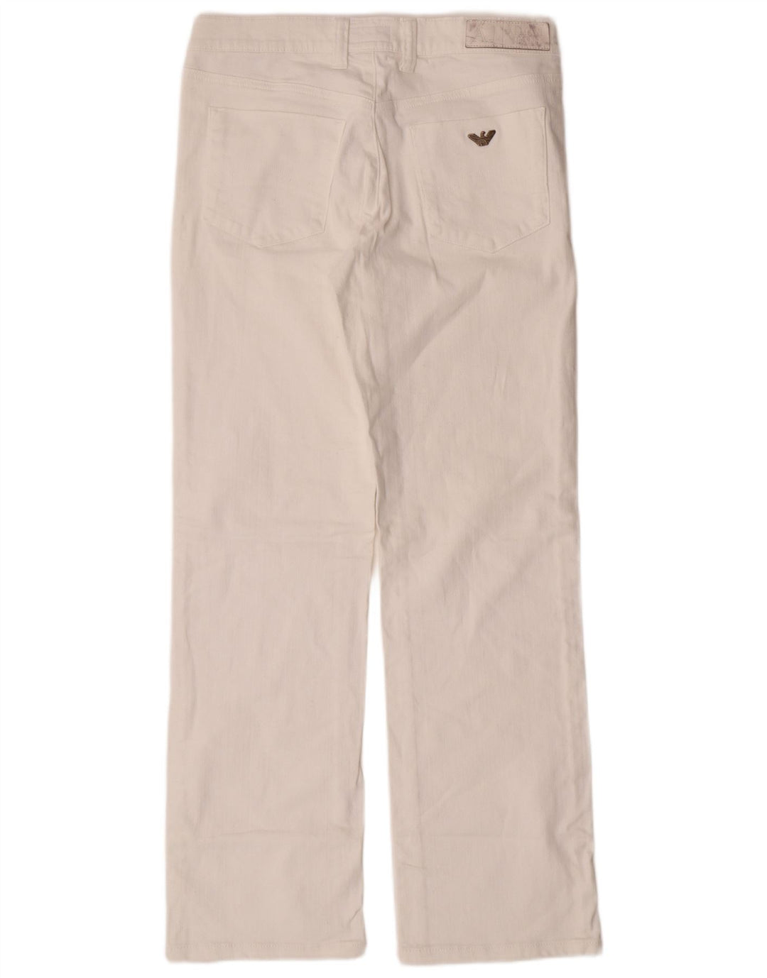 Armani Womens Regular Straight Jeans W29 L30 White Cotton