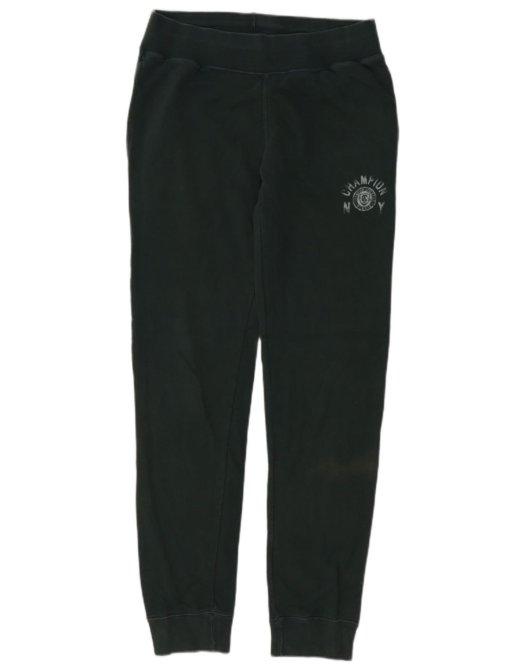 CHAMPION Mens Graphic Tracksuit Trousers Joggers Small  Green