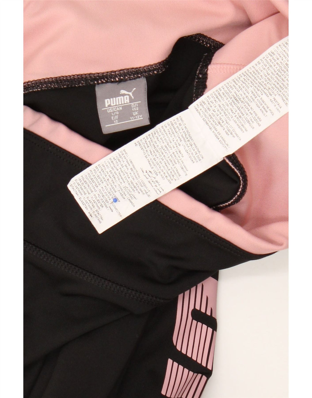 Puma piger grafiske leggings 11-12 år sort polyester