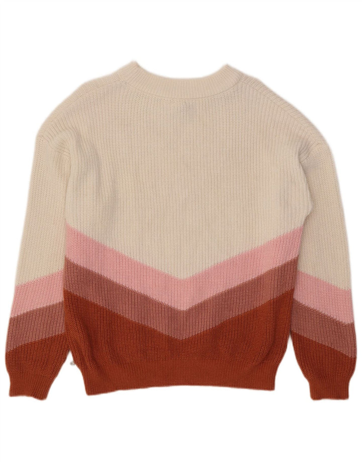 Roxy Womens Boat Neck Jumper Sweater UK 14 Medium Multicoloured Colourblock