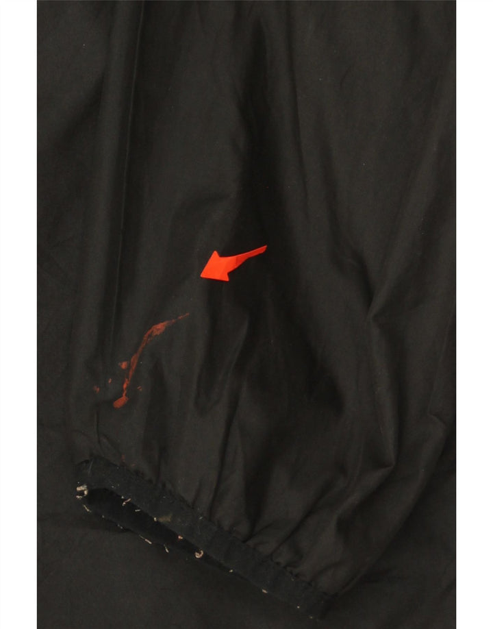 STARTER Mens Hooded Rain Jacket UK 46/48 XL Black Colourblock Polyester Vintage Starter and Second-Hand Starter from Messina Hembry 