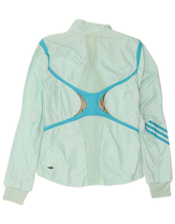Adidas Damen Trainingsanzug Top Jacke UK 12 Mittelgrün Polyester Sport