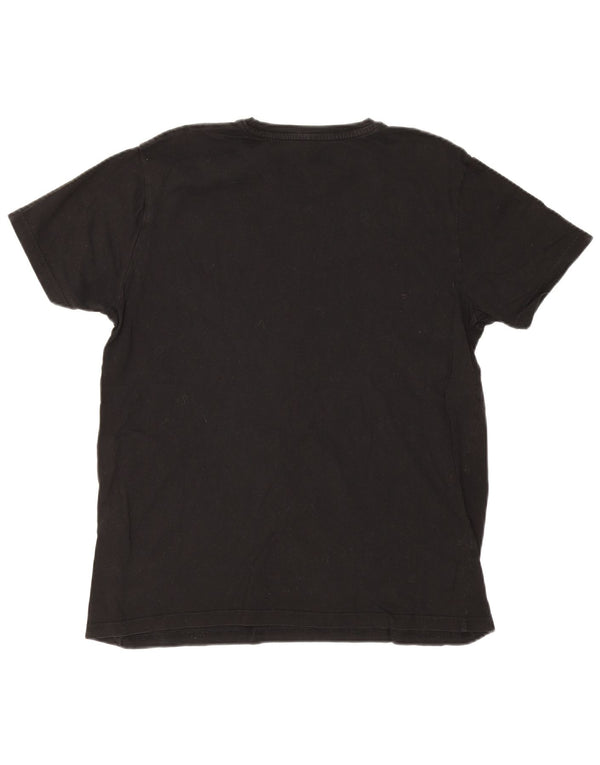 Alpha Industries Camiseta gráfica para mujer Top UK 46 Grande Algodón negro