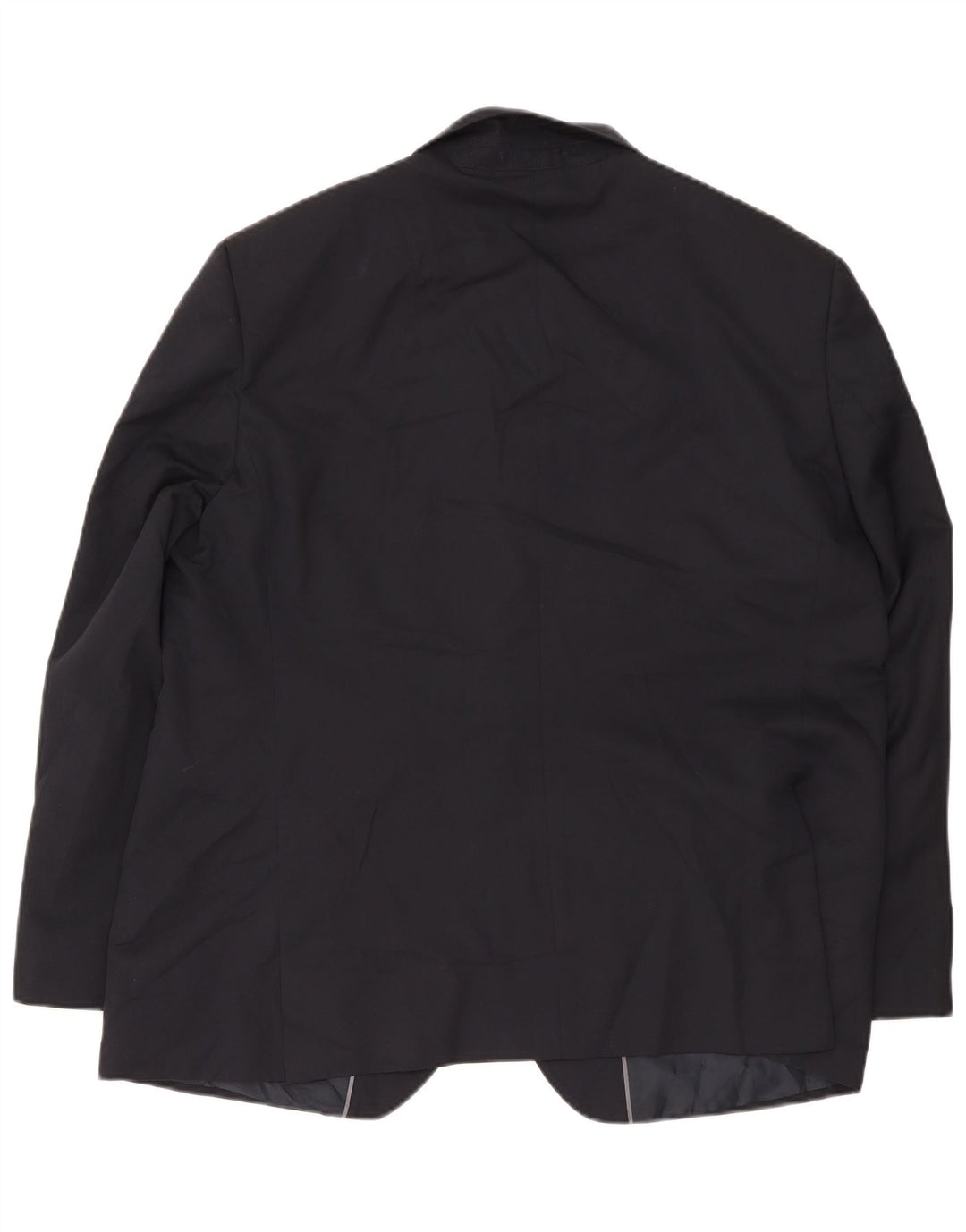 Giacca blazer a 2 bottoni da uomo Marks & Spencer UK 48 4XL poliestere blu navy