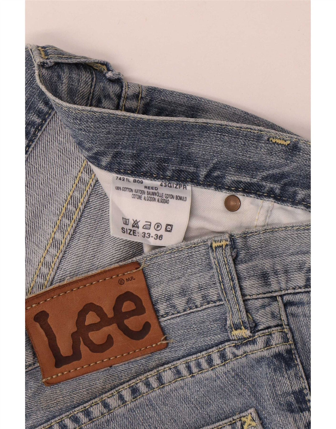 Lee Womens REED Bootcut Jeans  W33 L36 Blue Cotton