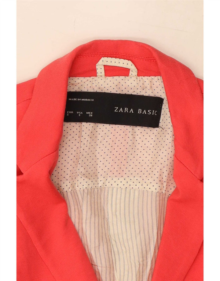 Zara damska marynarka zapinana na 1 guzik UK 10 mała czerwona