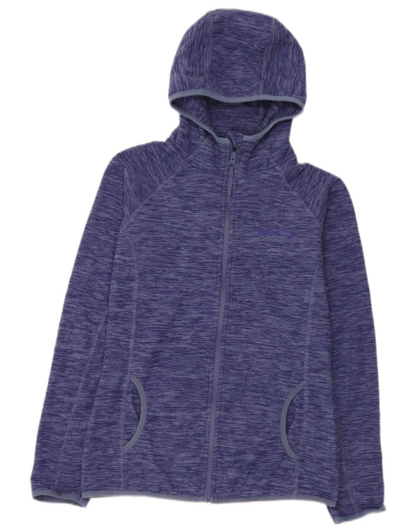 Chaqueta polar con capucha para mujer de Mountain Warehouse UK 8 Small Blue Moteado