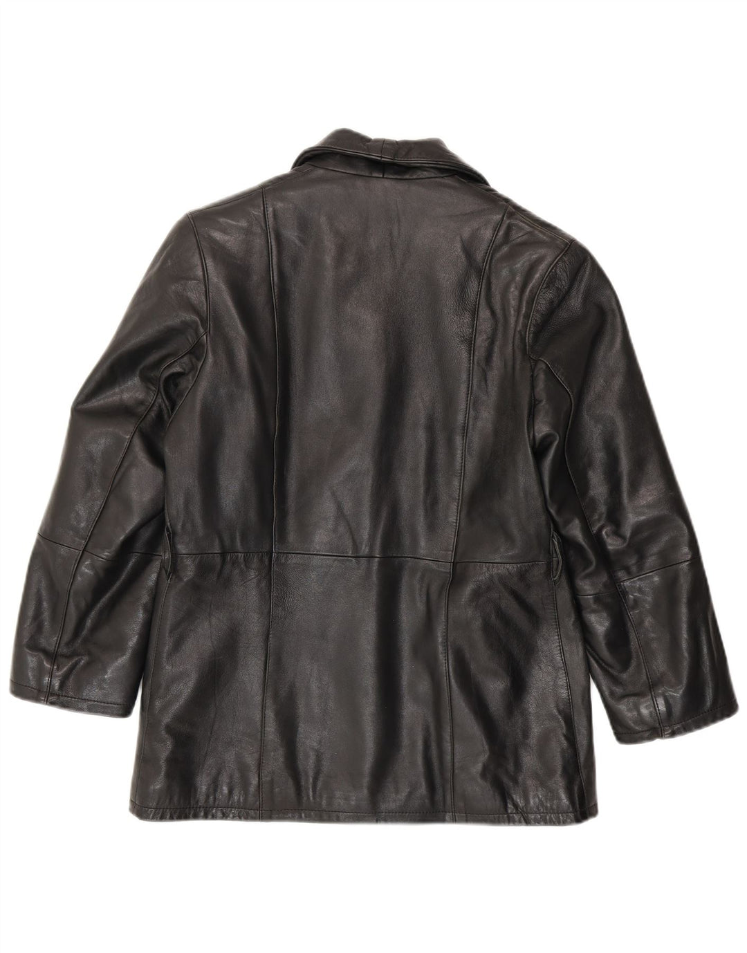 Arianna Womens Leather Jacket IT 42 Medium Black Leather