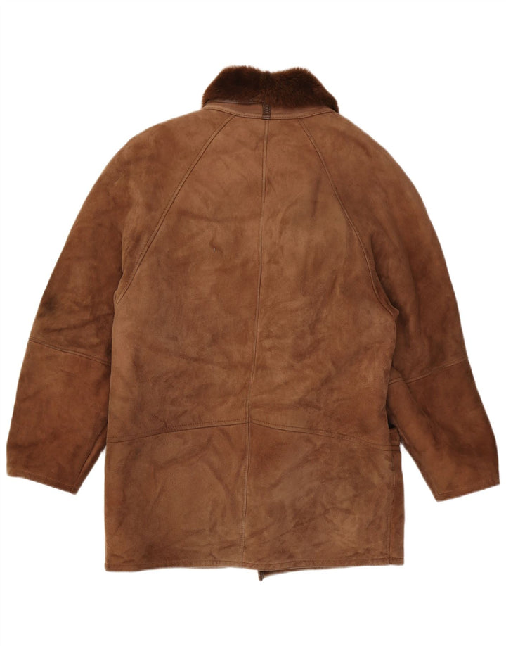 Vintage Herre Shearling Jacket IT 48 Medium Brown Shearling