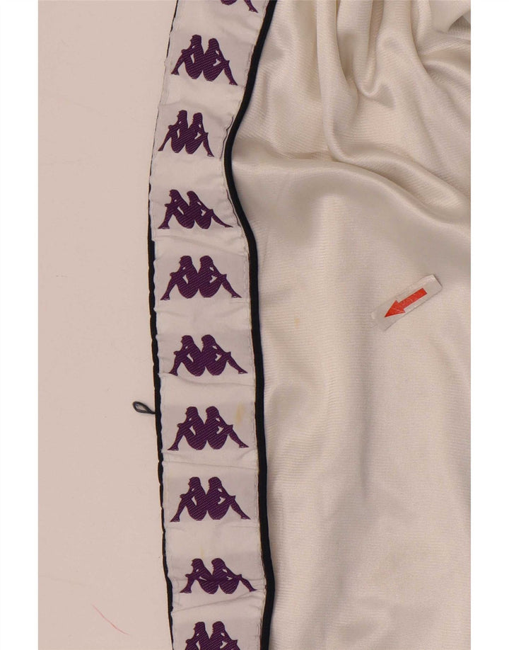 Kappa Boys Graphic Tracksuit Top Jacket 9-10 Years Large White Colourblock
