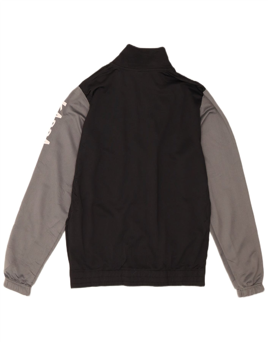 Kappa Boys Graphic Tracksuit Top Jacket 15-16 Years Black Colourblock