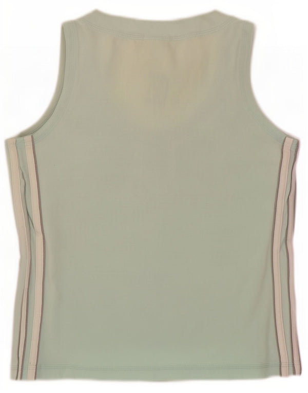 Adidas Womens Vest Top UK 8 Small Green Cotton