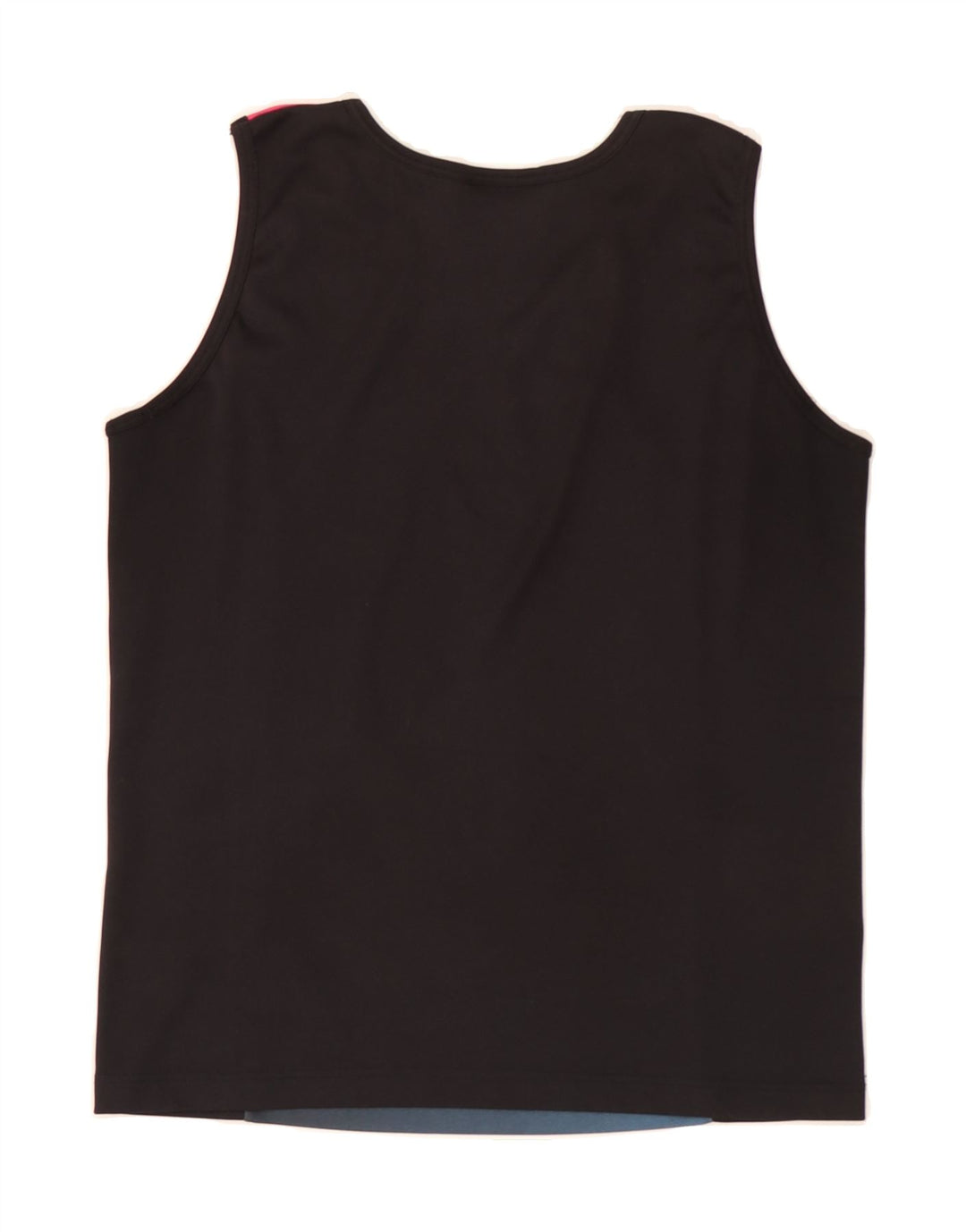 KAPPA Womens Vest Top UK 10 Small Black Striped Vintage Kappa and Second-Hand Kappa from Messina Hembry 