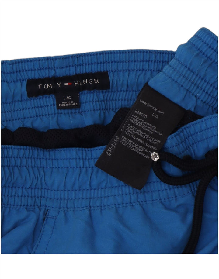 Tommy Hilfiger Mens Swimming Shorts Large  Blue Polyester