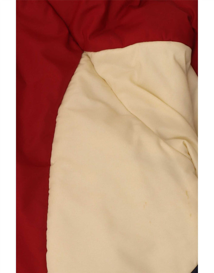 Jaqueta acolchoada masculina Brugi IT 54 2XL poliamida colorblock vermelha