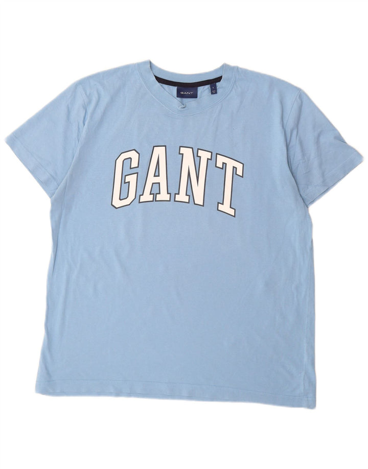 Gant Camiseta Gráfica para Hombre Top Azul Grande