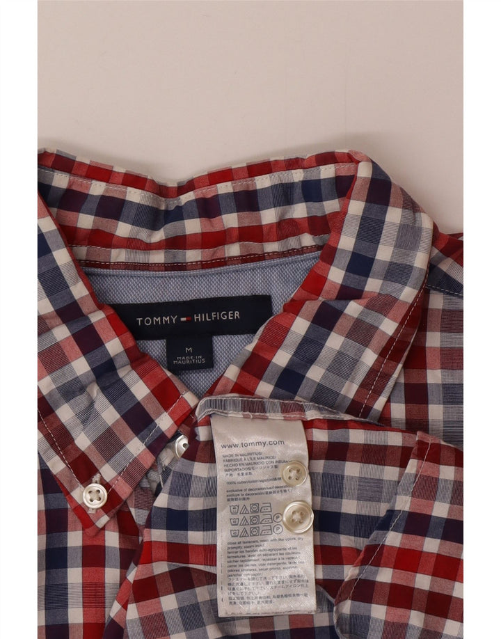 Tommy Hilfiger Mens Shirt Medium Multicoloured Gingham Cotton
