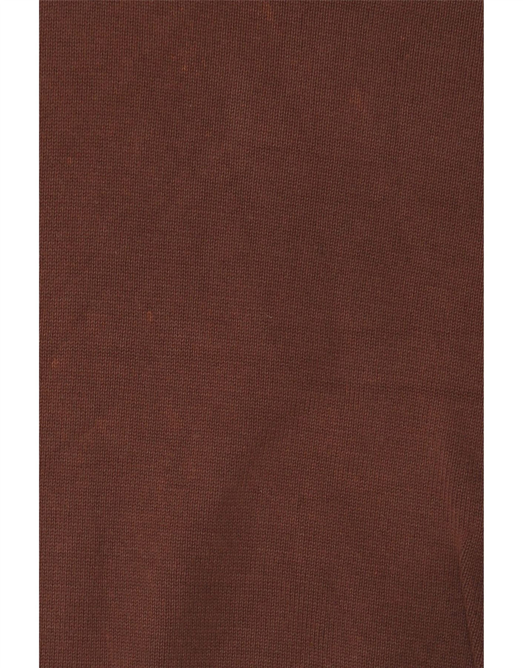 Zara Mens V-Neck Jumper Sweater XL Brown Cotton