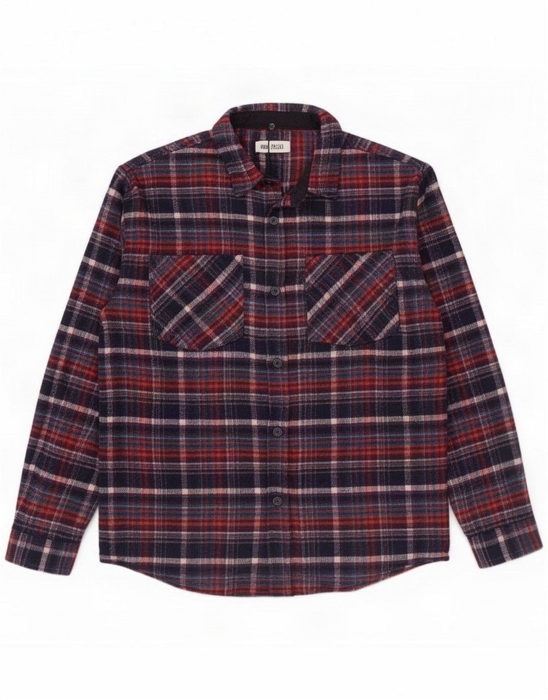 Paul Galvin Mens Flannel Shirt Medium Multicoloured Check Polyester