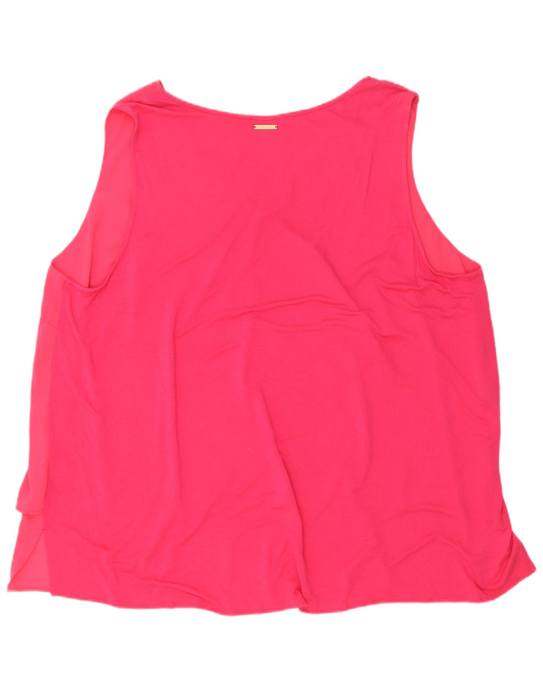 Michael Kors Womens Sleeveless Blouse Top UK 22 3XL Pink Polyester