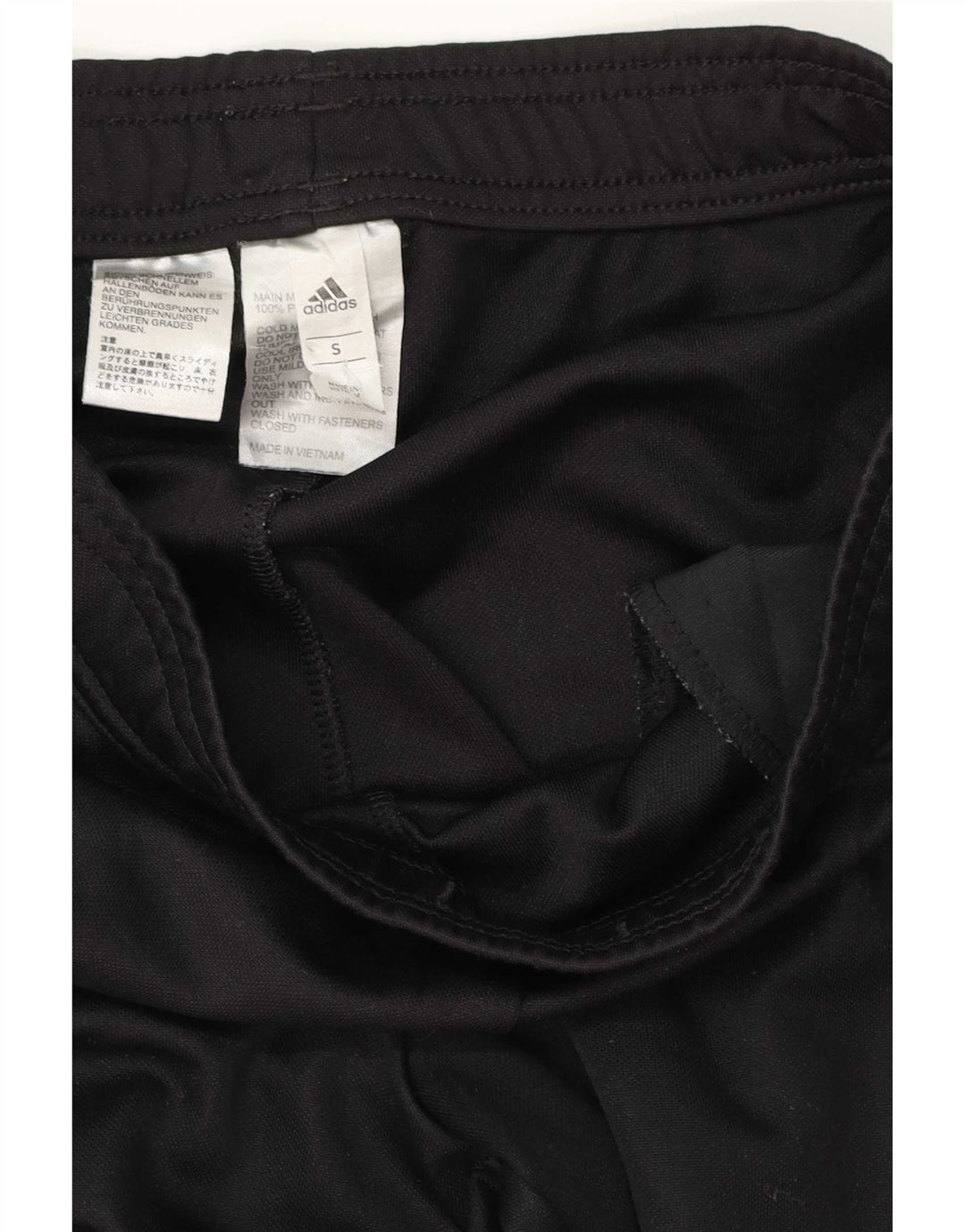 Adidas Mens Tracksuit Trousers Small  Black Polyester