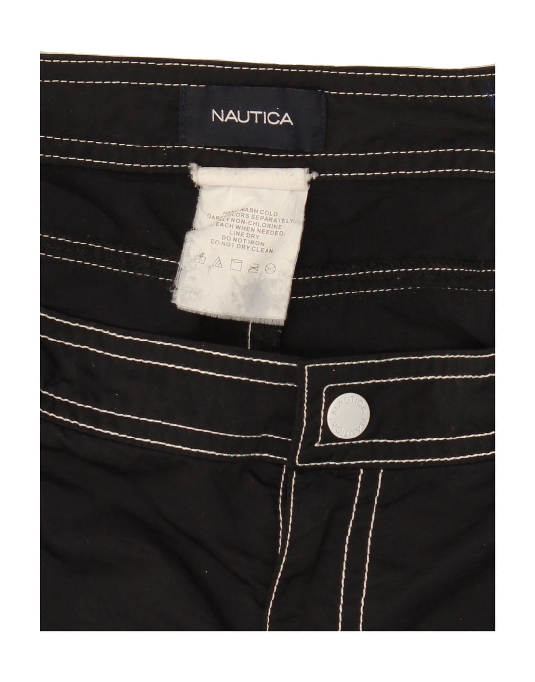 NAUTICA Womens Hot Pants W32 Large Black Polyamide Vintage Nautica and Second-Hand Nautica from Messina Hembry 