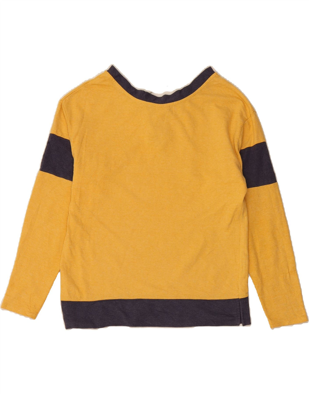 NFL Womens Graphic Top Long Sleeve US 8/10 Medium Yellow Colourblock Vintage NFL and Second-Hand NFL from Messina Hembry 