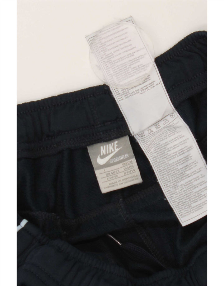 Nike Mens Tracksuit Trousers Joggers Large Navy Blue Polyester