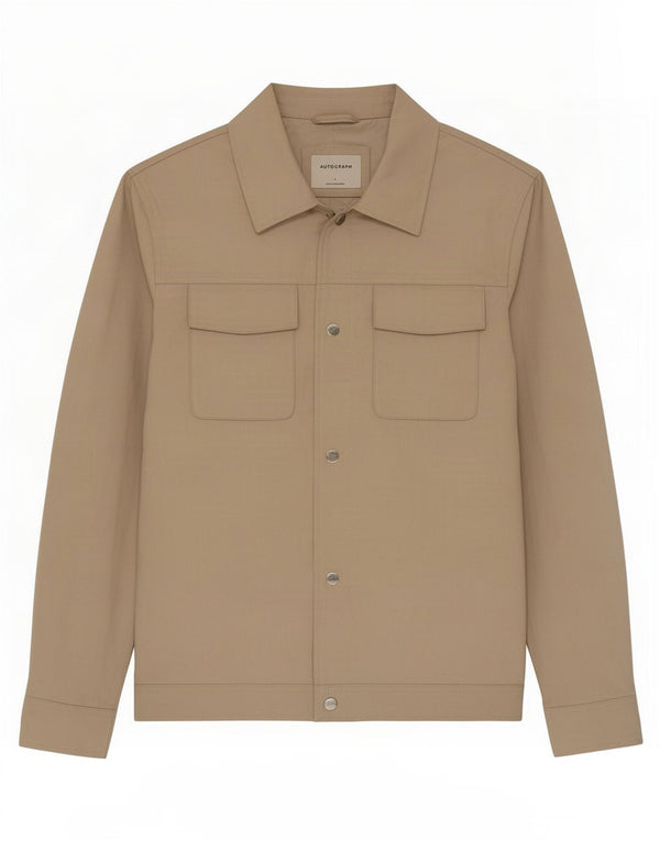 Marks & Spencer Chaqueta Bomber para Hombre UK 40 Large Beige