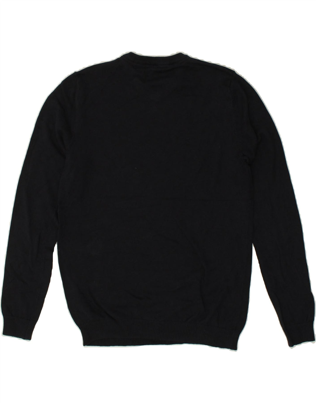 JACK & JONES Mens V-Neck Jumper Sweater Small Navy Blue Cotton | Vintage Jack & Jones | Thrift | Second-Hand Jack & Jones | Used Clothing | Messina Hembry 