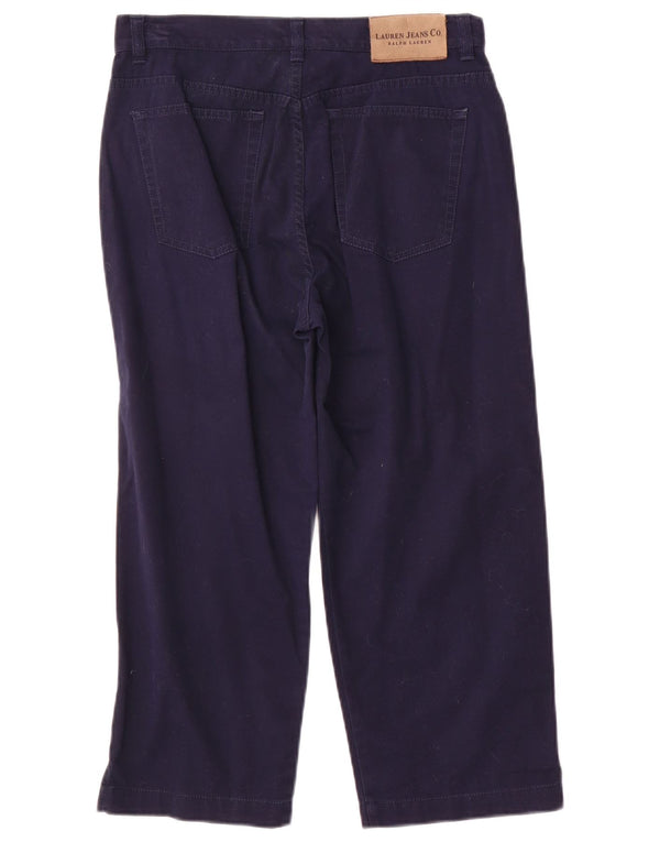 Γυναικείο ψηλόμεσο παντελόνι κάπρι Ralph Lauren US 6 Medium W28 L21 Navy Blue