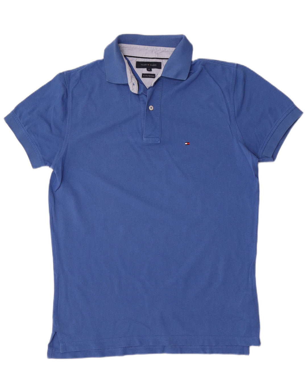 Tommy Hilfiger Mens Polo Shirt Small Blue Cotton