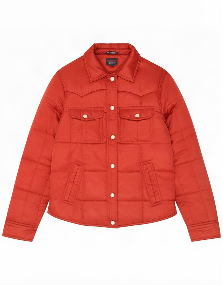 Giacca imbottita da donna Tommy Hilfiger UK 12 Medium Red Poliestere