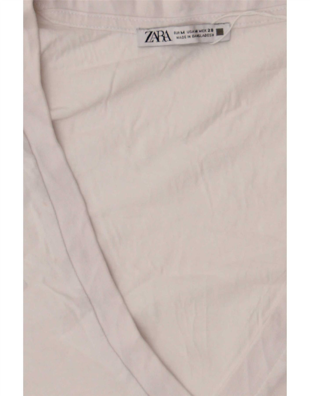 Zara Womens T-Shirt Top UK 14 Medium White