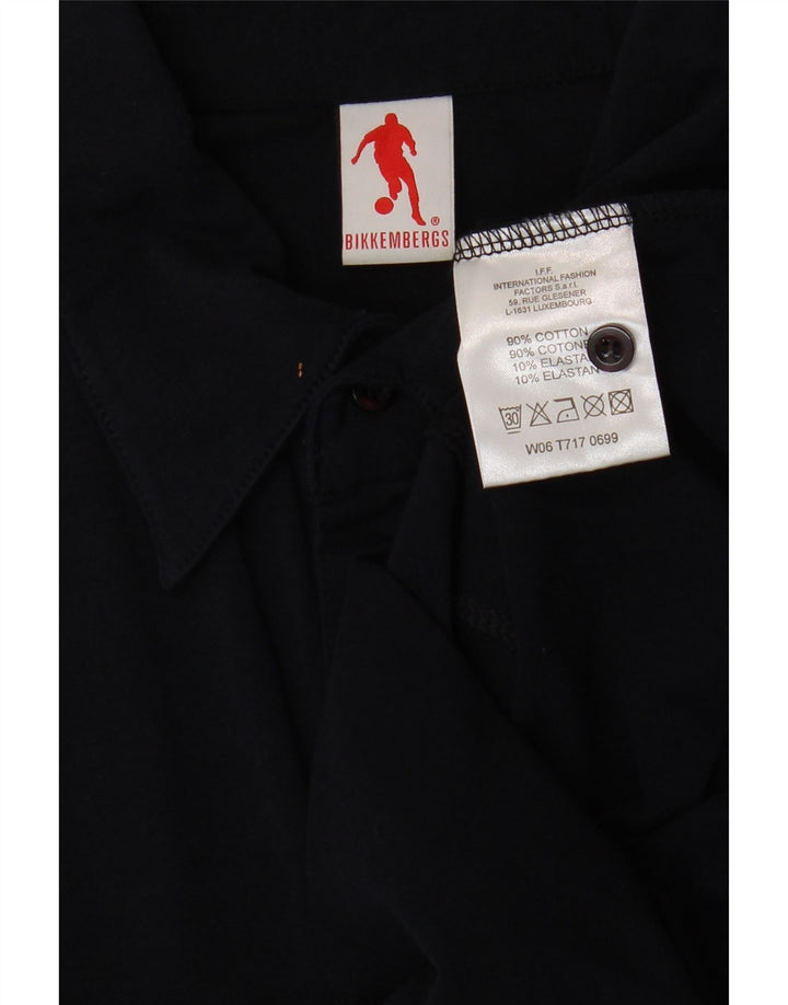 Camicia pullover da donna Bikkembergs UK 12 cotone blu navy medio
