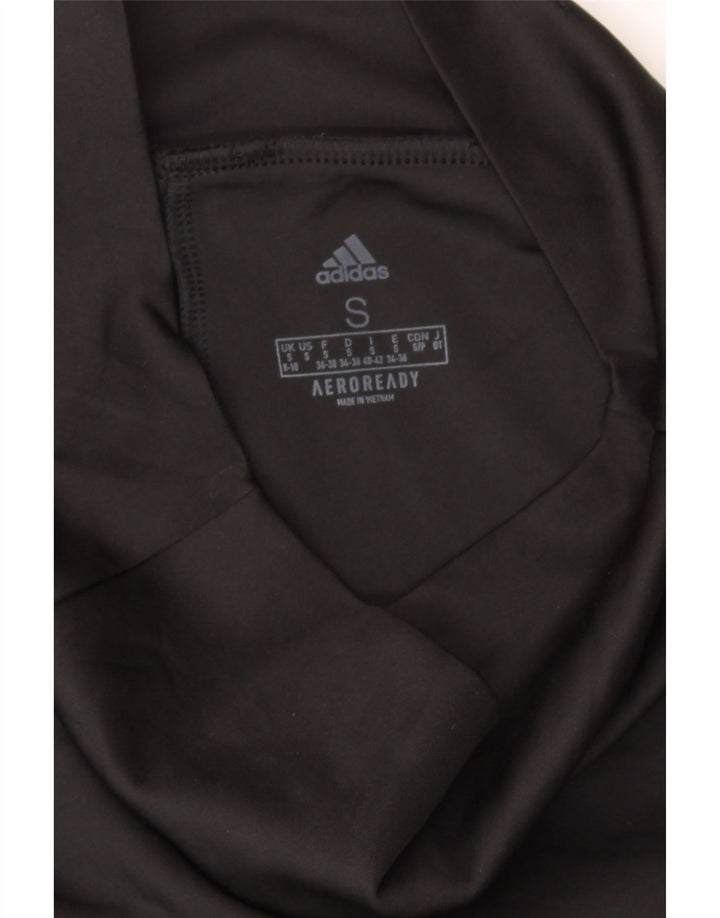 ADIDAS Womens Aeroready Leggings UK 8/10 Small  Black Polyester Vintage Adidas and Second-Hand Adidas from Messina Hembry 