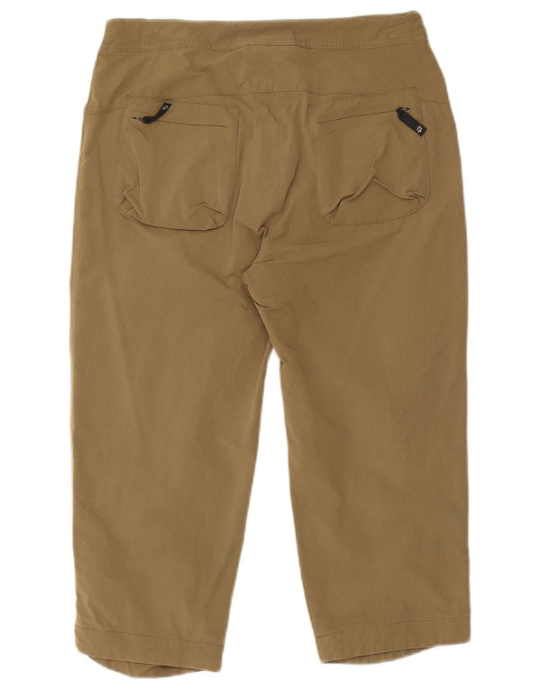 Jack Wolfskin Damen Wander-Caprihose UK 8/10 Small W28 L18 Khaki