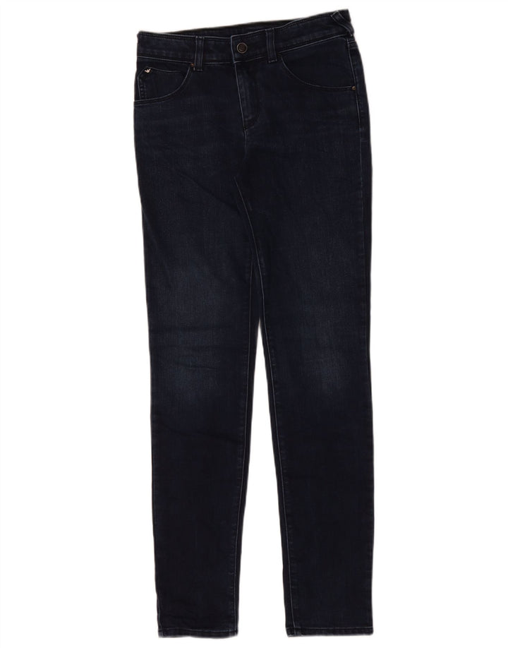 Armani Womens Slim Jeans W26 L29 Navy Blue Cotton