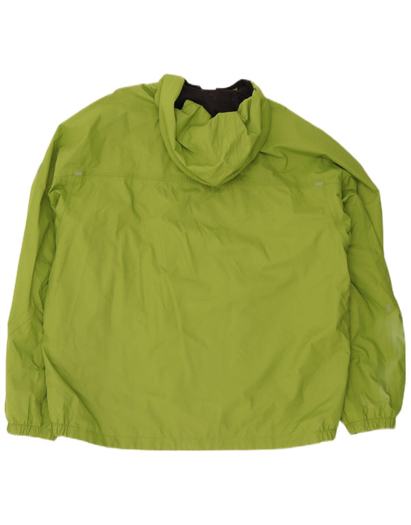 Jaqueta de chuva masculina Timberland com capuz UK 44 2XL poliéster verde