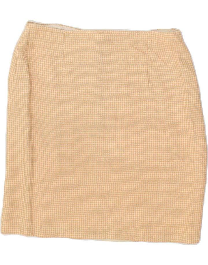 VINTAGE Womens Pencil Skirt  W28 Medium Beige Check Vintage Vintage and Second-Hand Vintage from Messina Hembry 
