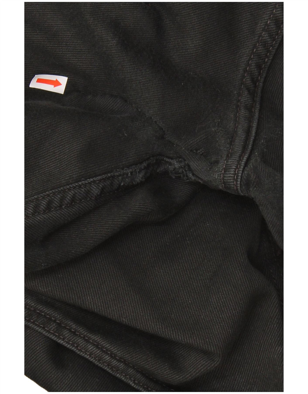 LEVI'S Mens 581 Straight Jeans W33 L30 Black Cotton