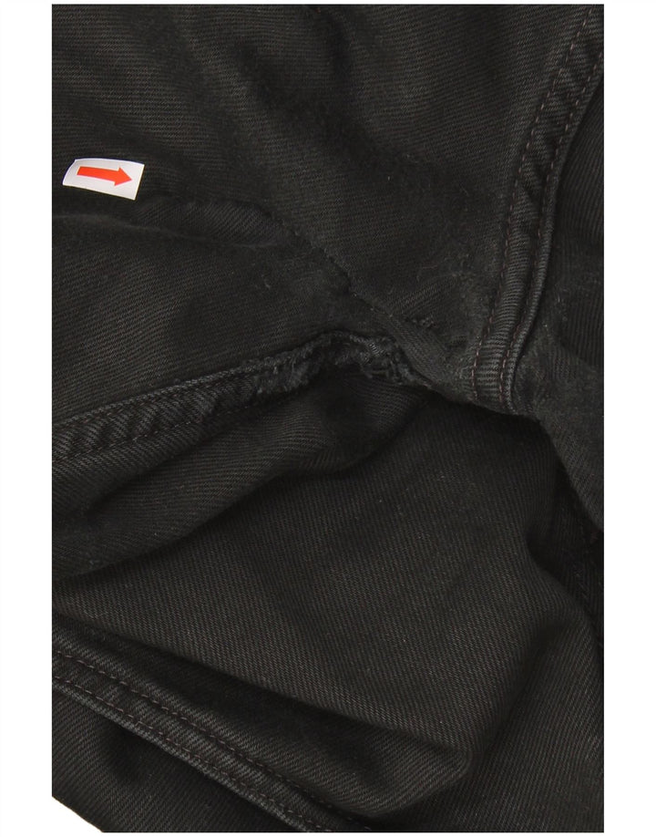LEVI'S Mens 581 Straight Jeans W33 L30 Black Cotton